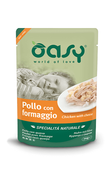 Oasy Specialità Naturale Pollo con Formaggio 70 g Oasy Specialità Naturale Pollo con Formaggio 70 g